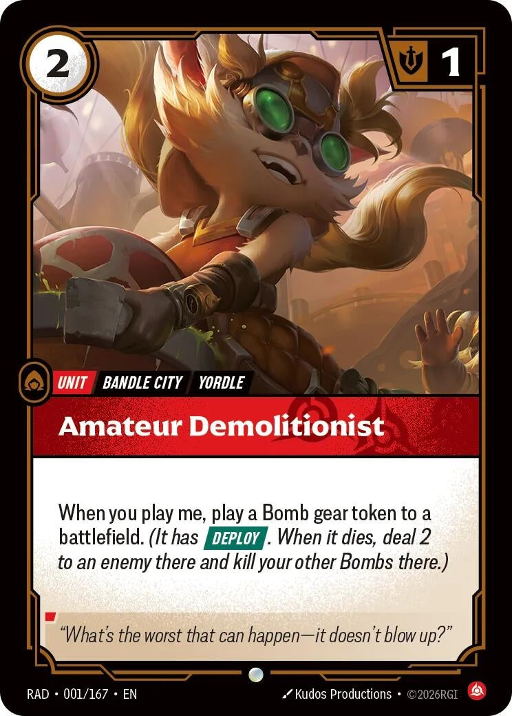 Image for Amateur Demolitionist [001/167] (RAD) - Riftbound: League of Legends Trading Card Game