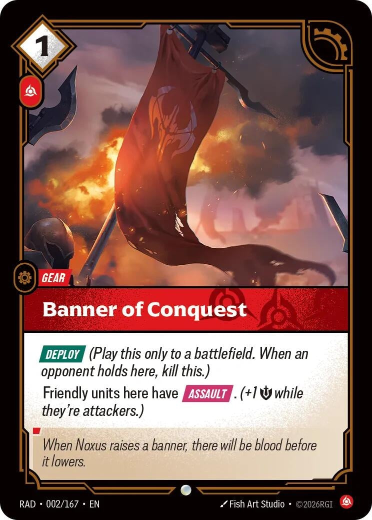 Image for Banner of Conquest [002/167] (RAD) - Riftbound: League of Legends Trading Card Game