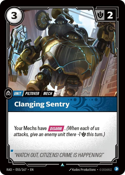 Image for Clanging Sentry [055/167] (RAD) - Riftbound: League of Legends Trading Card Game