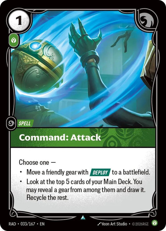 Image for Command: Attack [033/167] (RAD) - Riftbound: League of Legends Trading Card Game