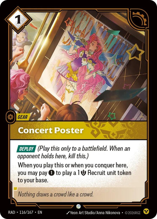Image for Concert Poster [116/167] (RAD) - Riftbound: League of Legends Trading Card Game