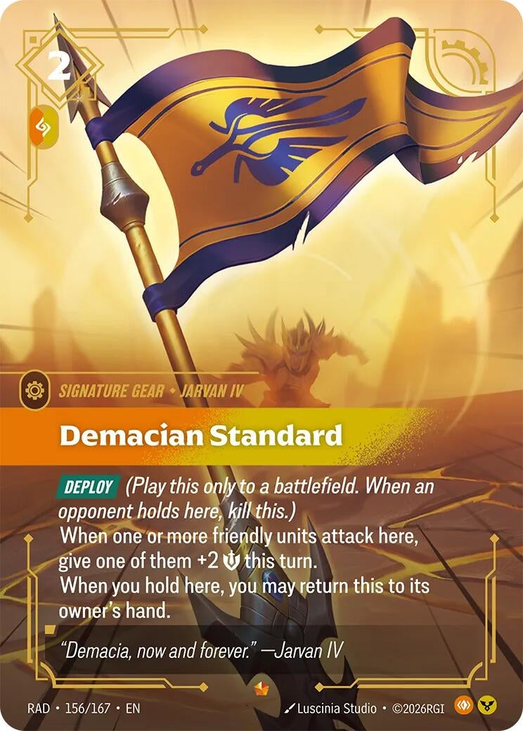 Image for Demacian Standard [156/167] (RAD) - Riftbound: League of Legends Trading Card Game