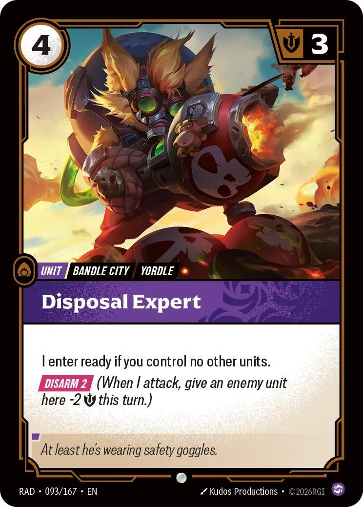 Image for Disposal Expert [093/167] (RAD) - Riftbound: League of Legends Trading Card Game