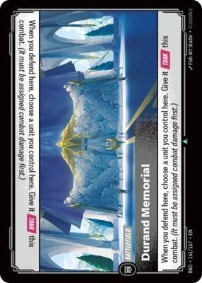 Image for Durand Memorial [161/167] (RAD) - Riftbound: League of Legends Trading Card Game