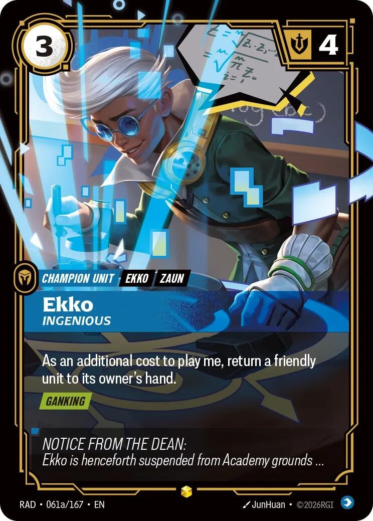 Image for Ekko, Ingenious (Alternate Art) [061a/167] (RAD) - Riftbound: League of Legends Trading Card Game