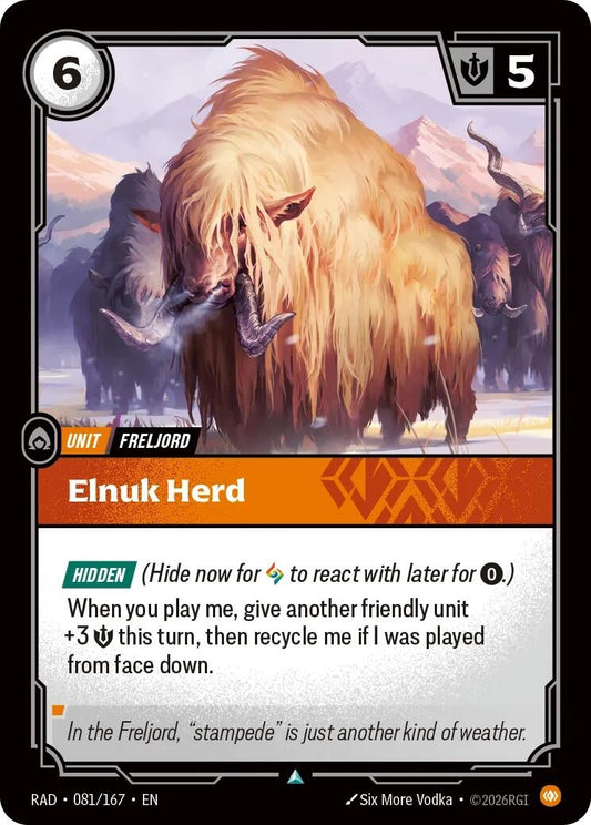Image for Elnuk Herd [081/167] (RAD) - Riftbound: League of Legends Trading Card Game