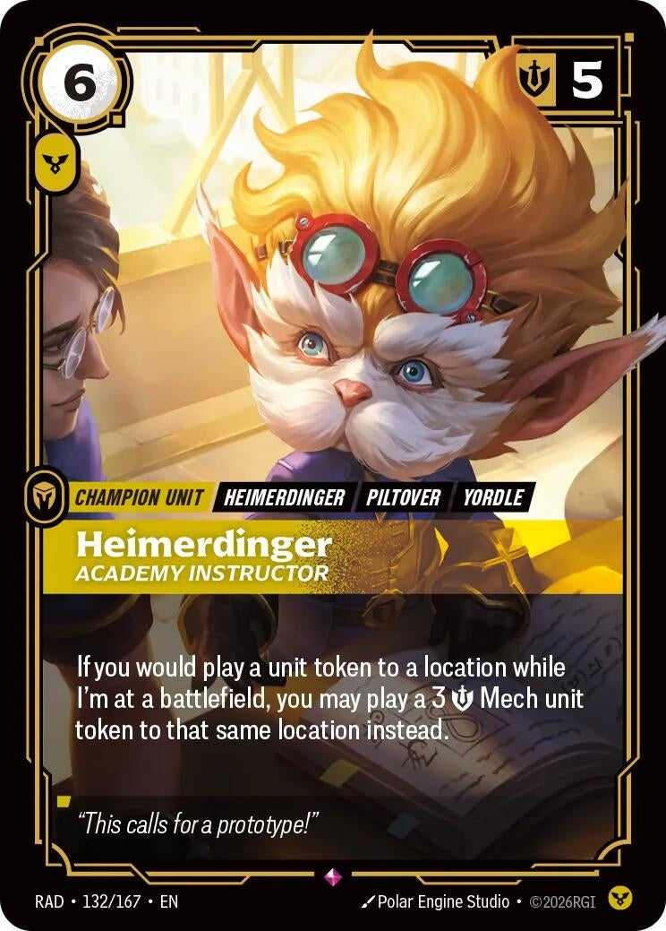 Image for Heimerdinger, Academy Instructor [132/167] (RAD) - Riftbound: League of Legends Trading Card Game