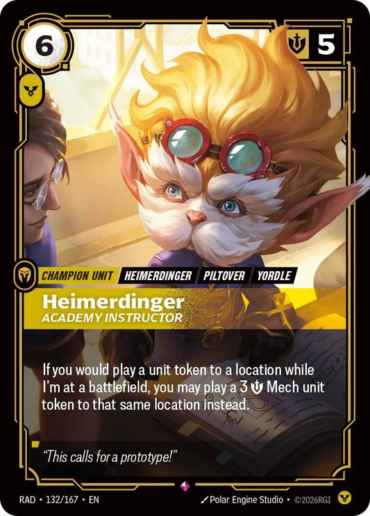 Image for Heimerdinger, Academy Instructor [132/167] (RAD) - Riftbound: League of Legends Trading Card Game