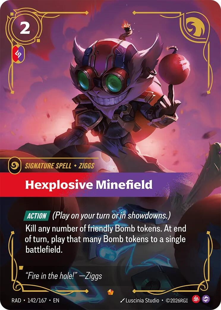 Image for Hexplosive Minefield [142/167] (RAD) - Riftbound: League of Legends Trading Card Game