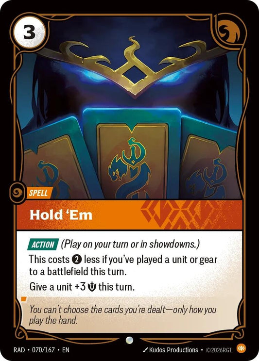 Image for Hold 'Em [070/167] (RAD) - Riftbound: League of Legends Trading Card Game