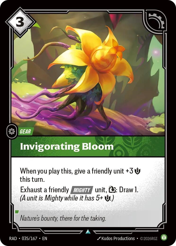Image for Invigorating Bloom [035/167] (RAD) - Riftbound: League of Legends Trading Card Game