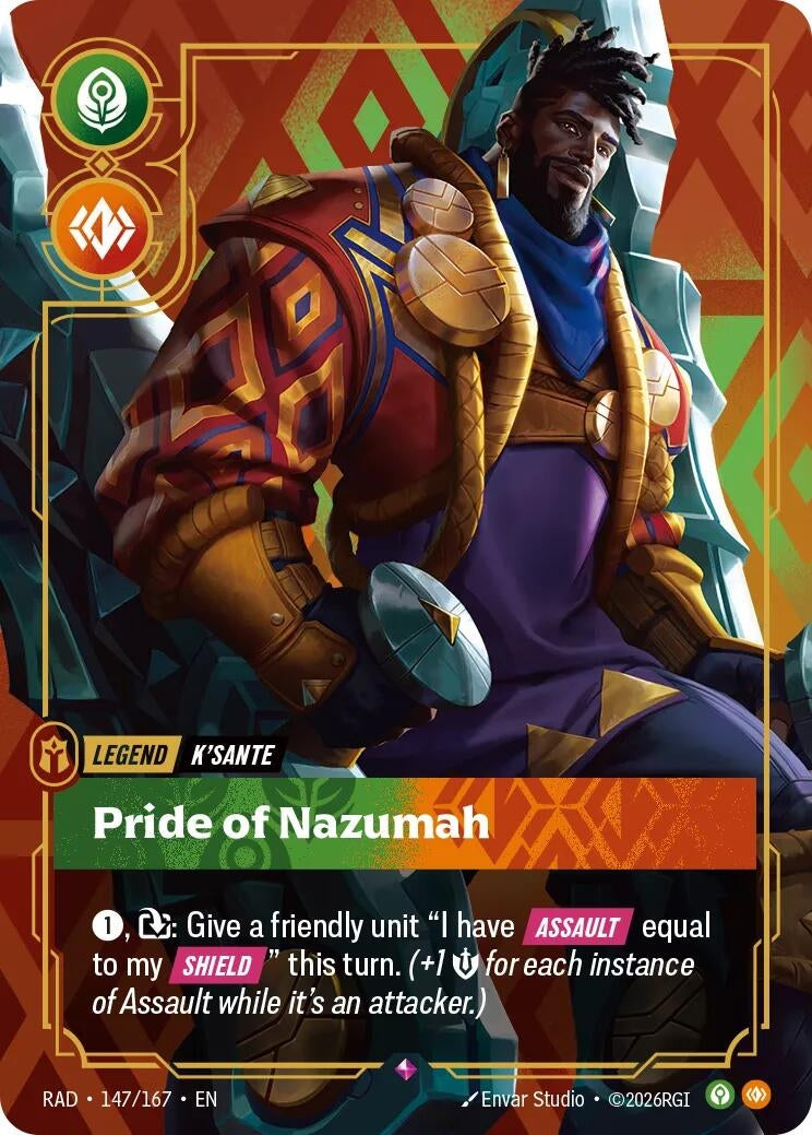 Image for K'Sante, Pride of Nazumah [147/167] (RAD) - Riftbound: League of Legends Trading Card Game