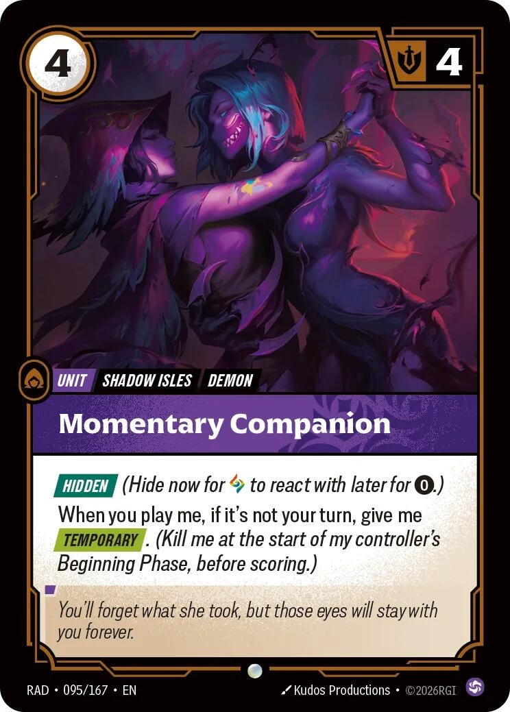Image for Momentary Companion [095/167] (RAD) - Riftbound: League of Legends Trading Card Game