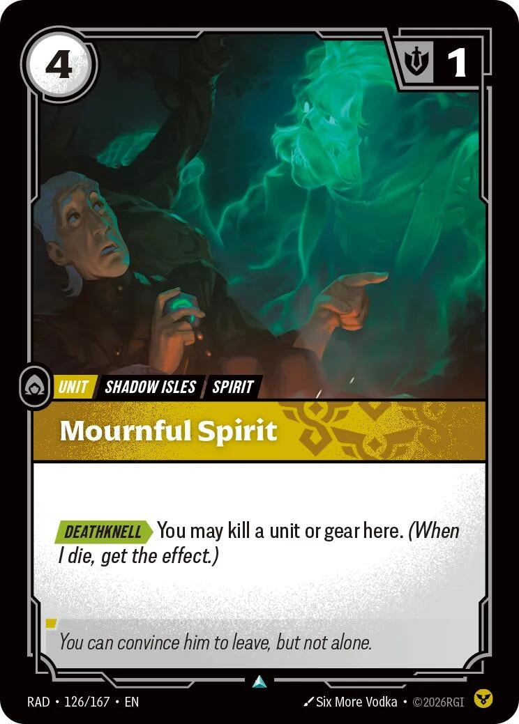 Image for Mournful Spirit [126/167] (RAD) - Riftbound: League of Legends Trading Card Game