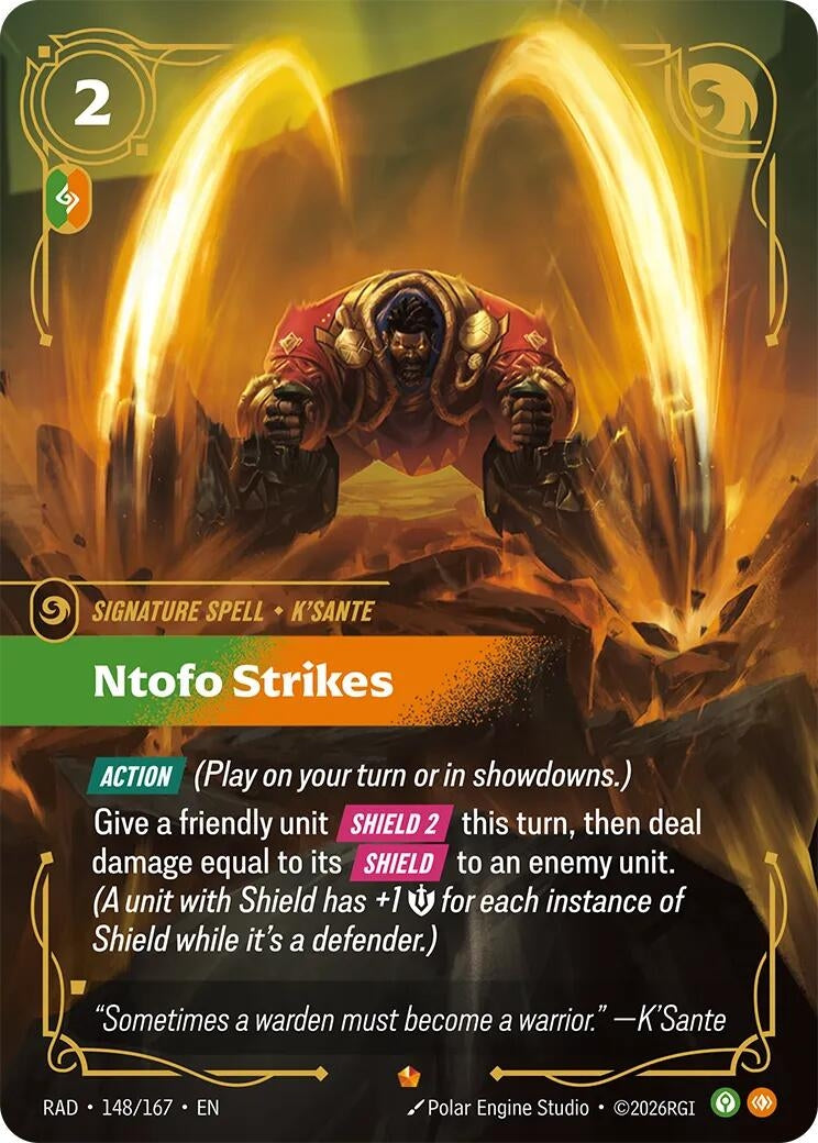 Image for Ntofo Strikes [148/167] (RAD) - Riftbound: League of Legends Trading Card Game