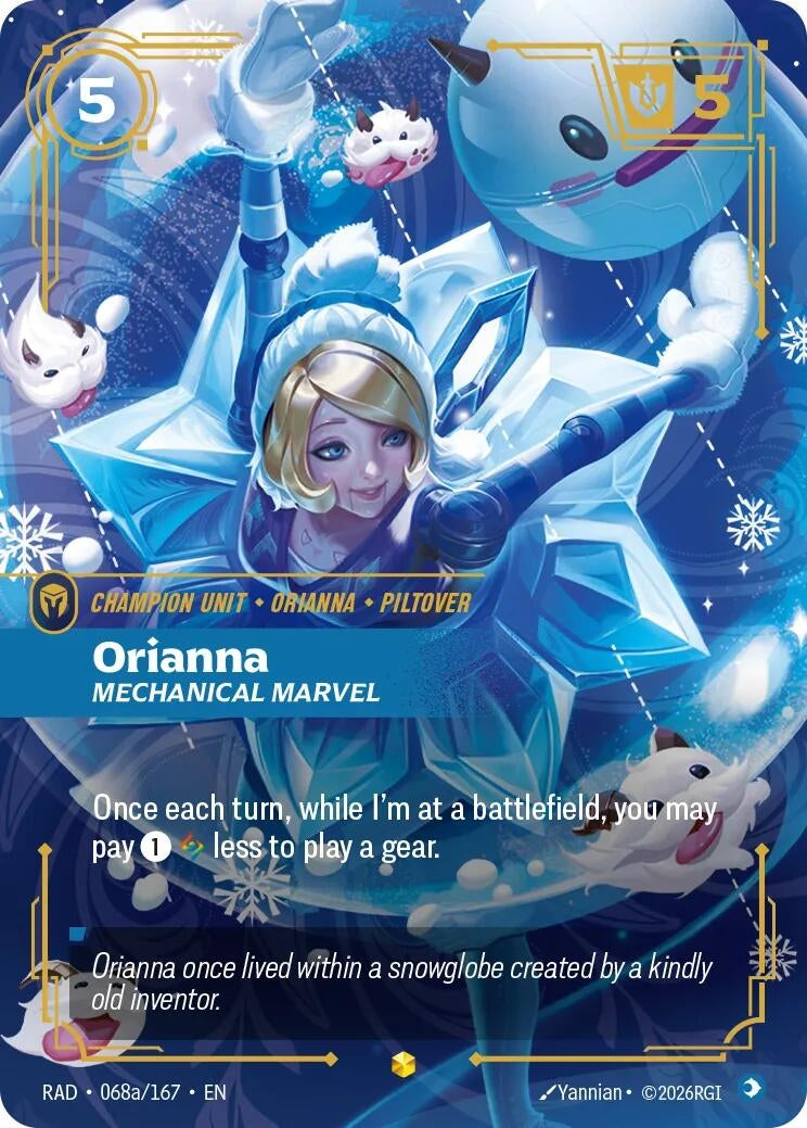 Image for Orianna, Mechanical Marvel (Alternate Art) [068a/167] (RAD) - Riftbound: League of Legends Trading Card Game