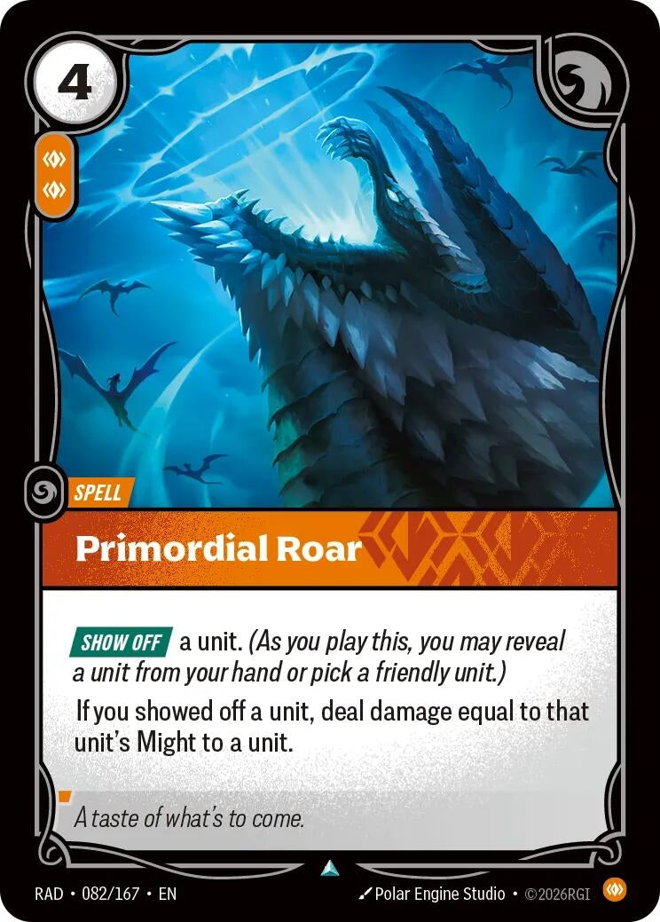 Image for Primordial Roar [082/167] (RAD) - Riftbound: League of Legends Trading Card Game