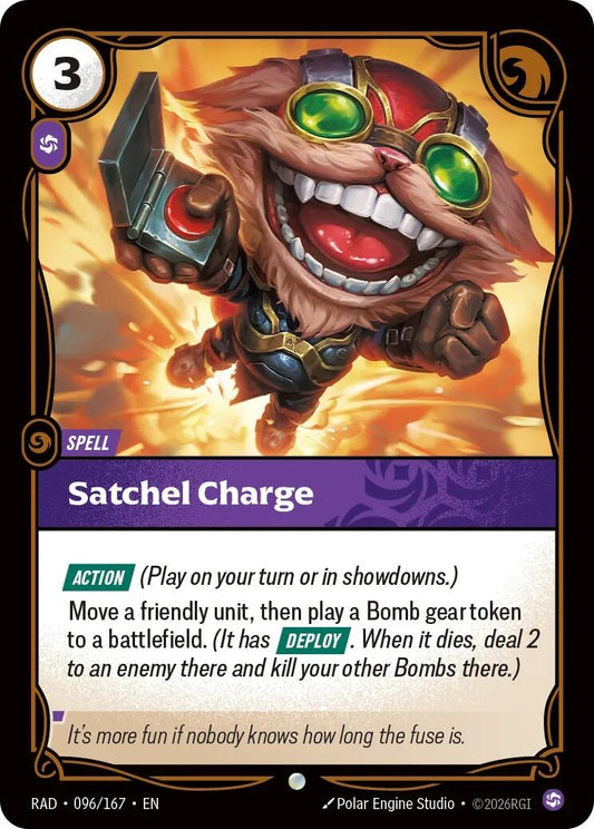 Image for Satchel Charge [096/167] (RAD) - Riftbound: League of Legends Trading Card Game