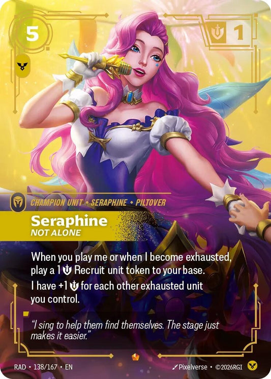 Image for Seraphine, Not Alone [138/167] (RAD) - Riftbound: League of Legends Trading Card Game