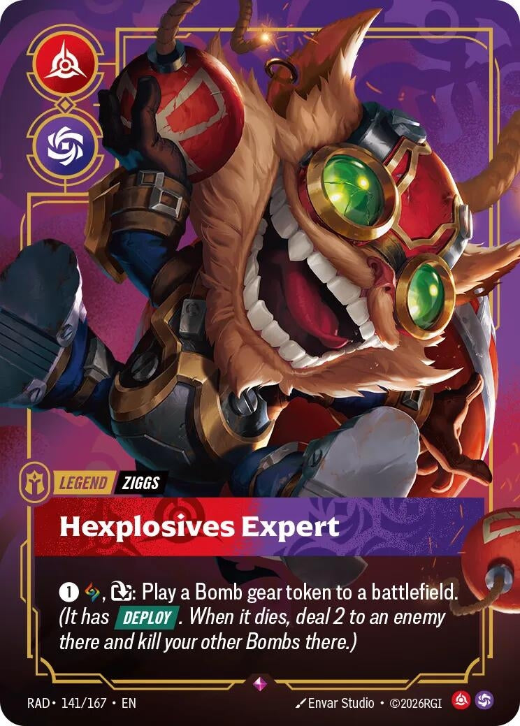 Image for Ziggs, Hexplosives Expert [141/167] (RAD) - Riftbound: League of Legends Trading Card Game