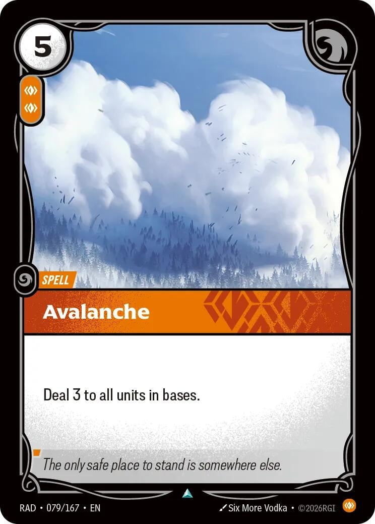 Image for Avalanche [079/167] (RAD) - Riftbound: League of Legends Trading Card Game