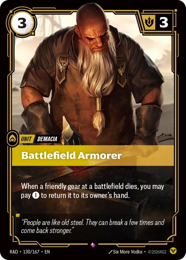 Image for Battlefield Armorer [130/167] (RAD) - Riftbound: League of Legends Trading Card Game