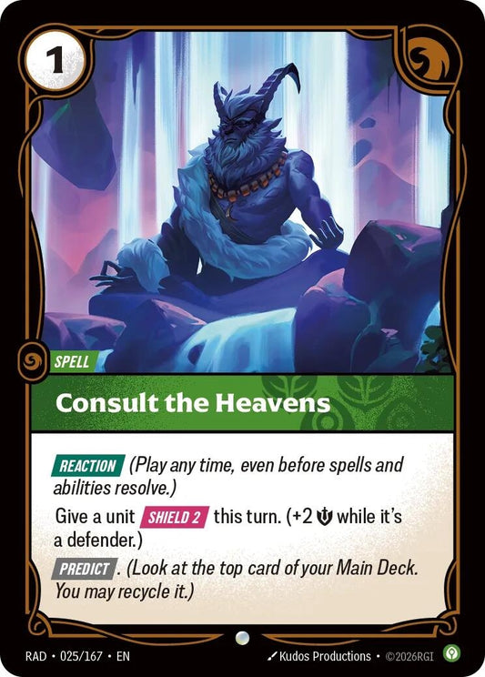 Image for Consult the Heavens [025/167] (RAD) - Riftbound: League of Legends Trading Card Game