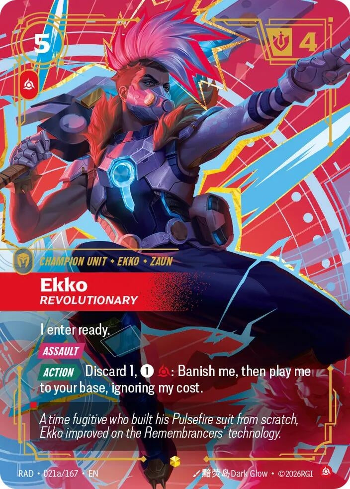 Image for Ekko, Revolutionary (Alternate Art) [021a/167] (RAD) - Riftbound: League of Legends Trading Card Game