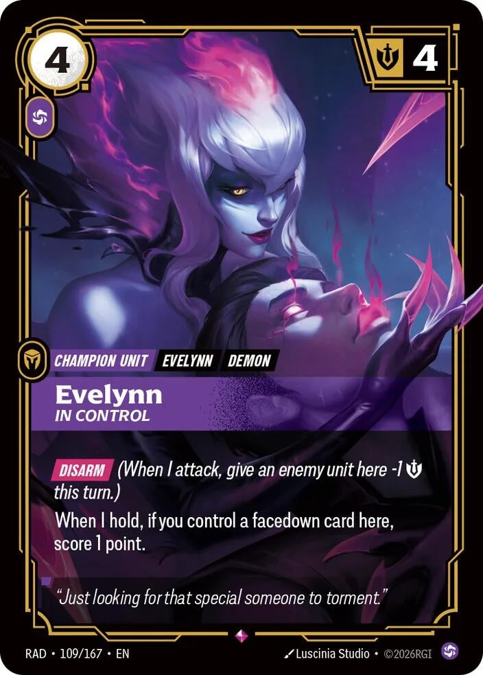 Image for Evelynn, In Control [109/167] (RAD) - Riftbound: League of Legends Trading Card Game