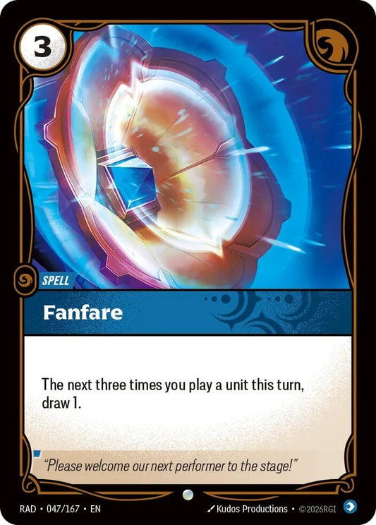 Image for Fanfare [047/167] (RAD) - Riftbound: League of Legends Trading Card Game