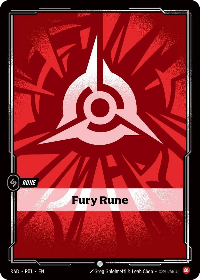 Image for Fury Rune [R01] (RAD) - Riftbound: League of Legends Trading Card Game