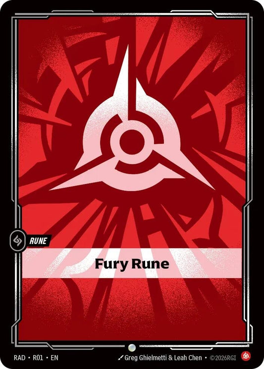 Image for Fury Rune [R01] (RAD) - Riftbound: League of Legends Trading Card Game