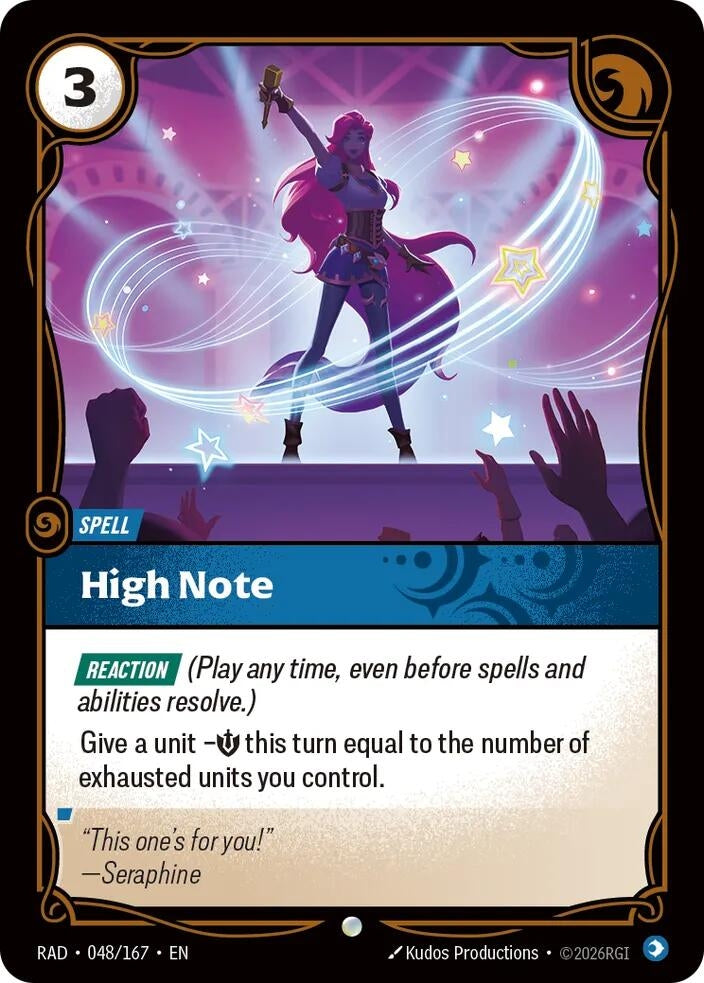 Image for High Note [048/167] (RAD) - Riftbound: League of Legends Trading Card Game