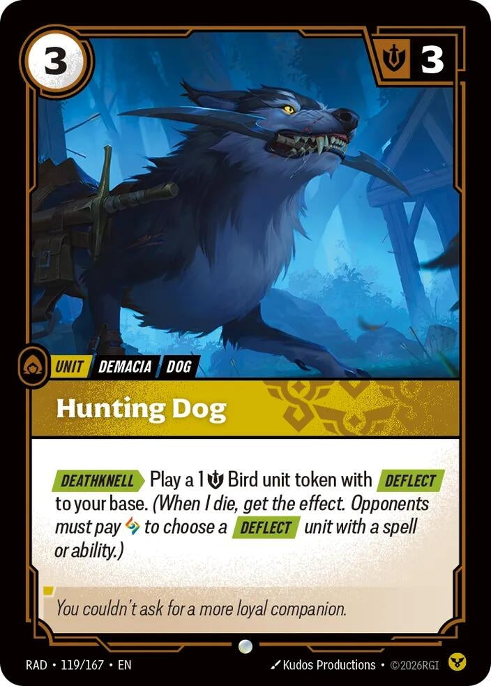 Image for Hunting Dog [119/167] (RAD) - Riftbound: League of Legends Trading Card Game