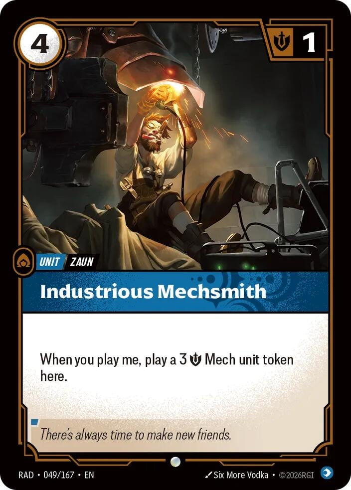 Image for Industrious Mechsmith [049/167] (RAD) - Riftbound: League of Legends Trading Card Game