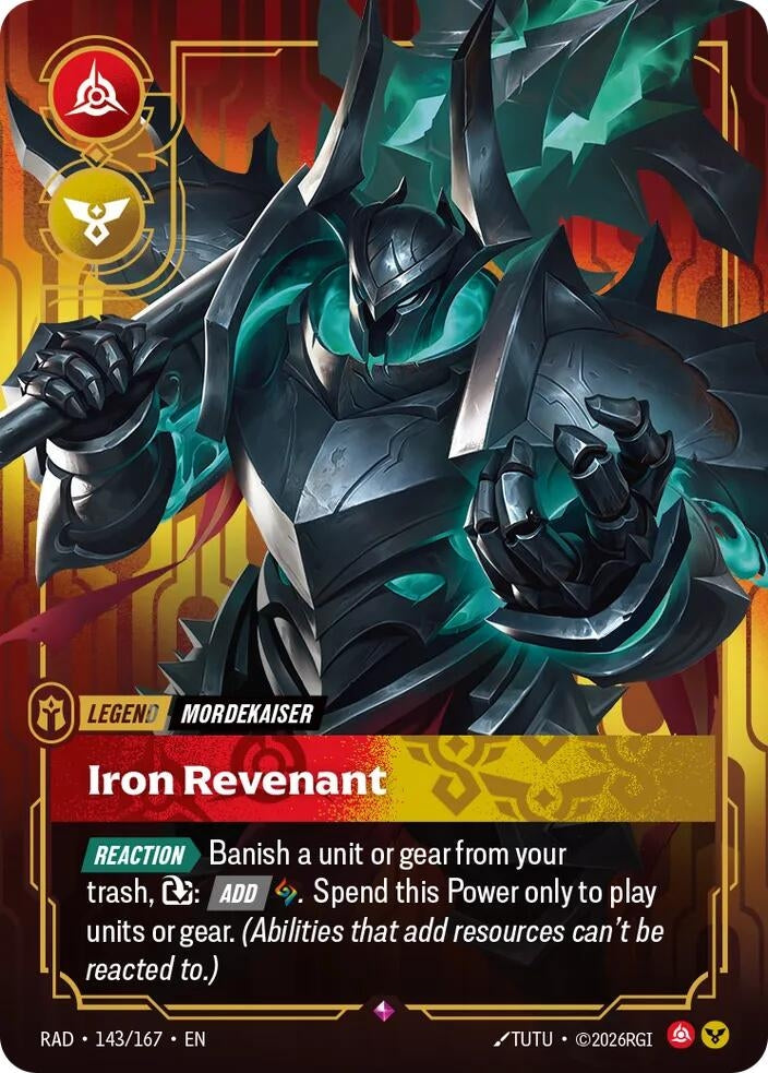 Image for Mordekaiser, Iron Revenant [143/167] (RAD) - Riftbound: League of Legends Trading Card Game