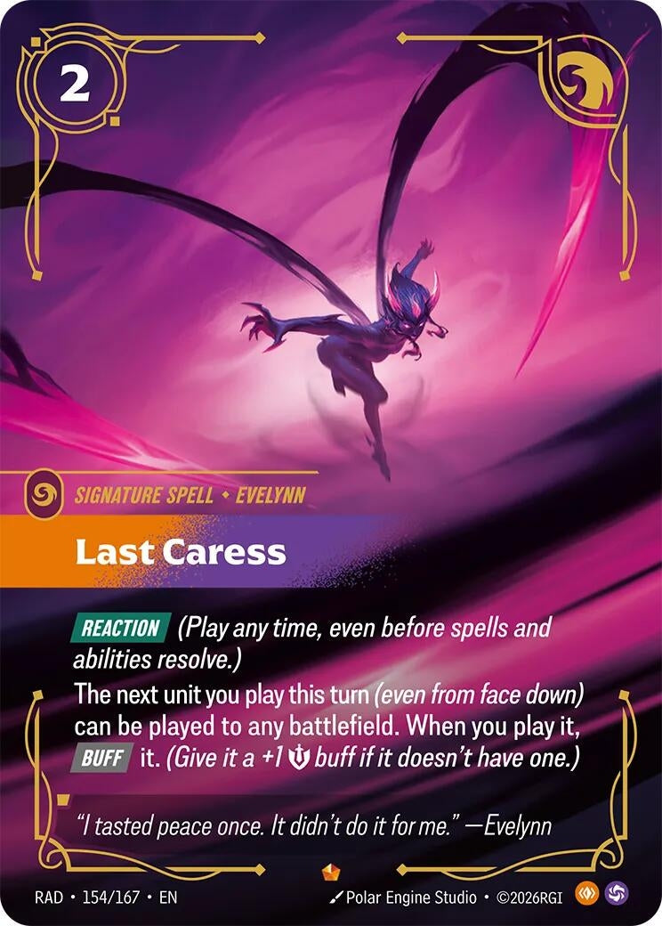 Image for Last Caress [154/167] (RAD) - Riftbound: League of Legends Trading Card Game