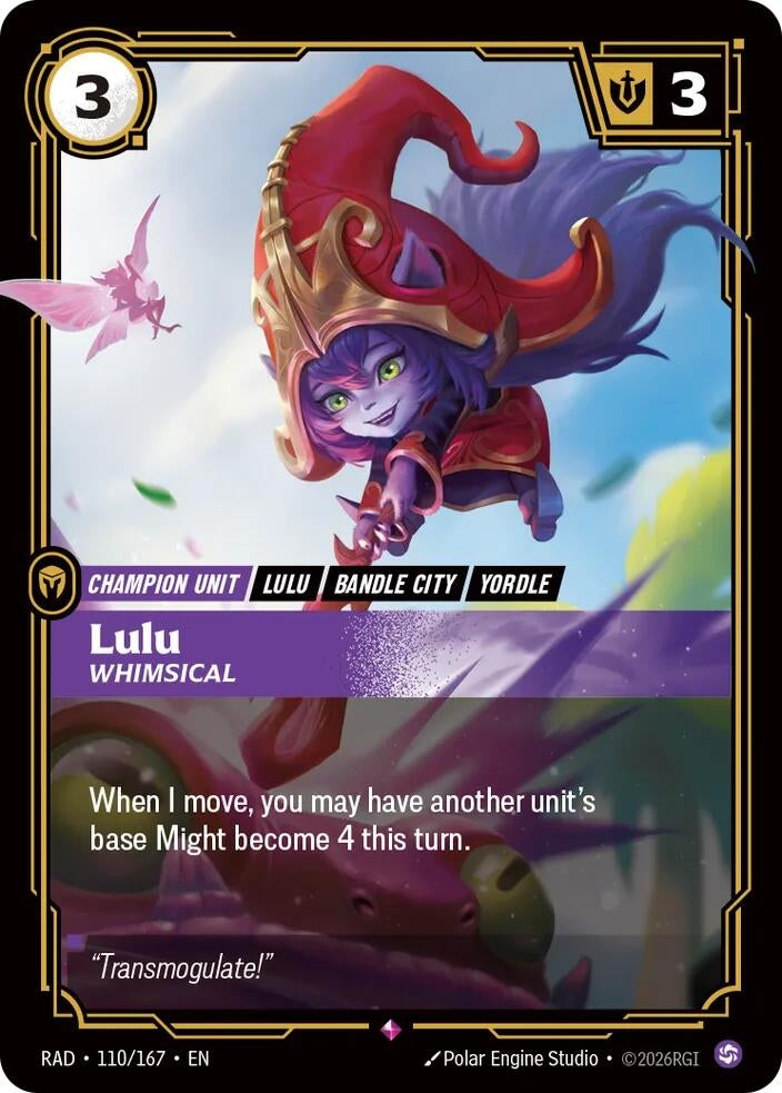 Image for Lulu, Whimsical [110/167] (RAD) - Riftbound: League of Legends Trading Card Game