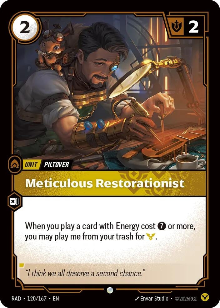 Image for Meticulous Restorationist [120/167] (RAD) - Riftbound: League of Legends Trading Card Game