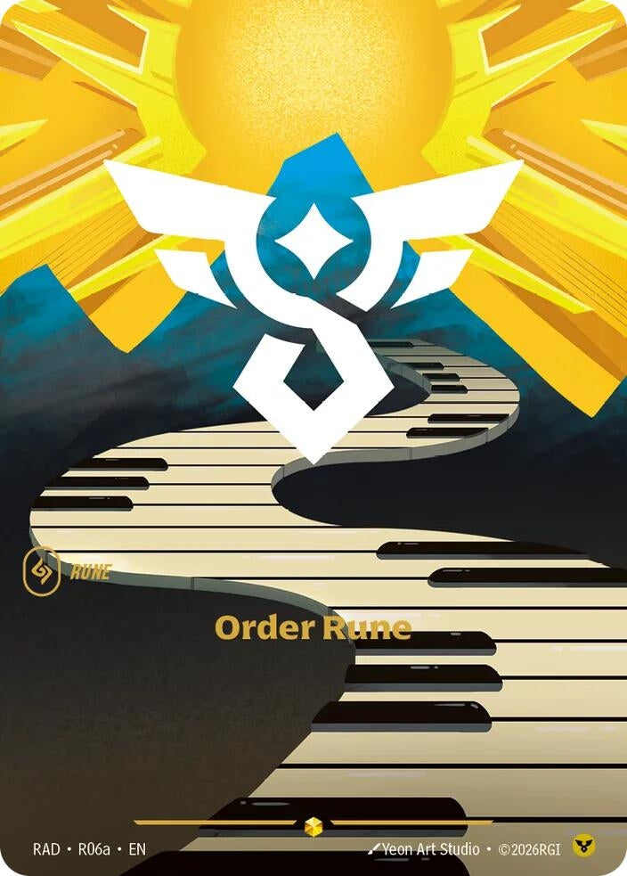 Image for Order Rune (R06a) [R06a] (RAD) - Riftbound: League of Legends Trading Card Game