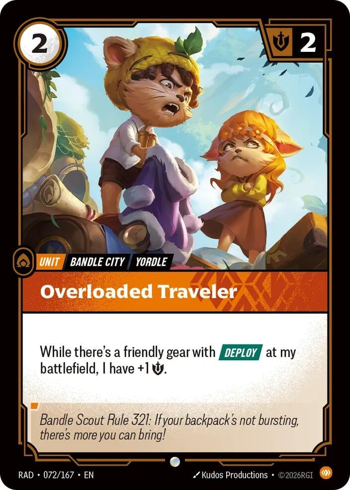 Image for Overloaded Traveler [072/167] (RAD) - Riftbound: League of Legends Trading Card Game
