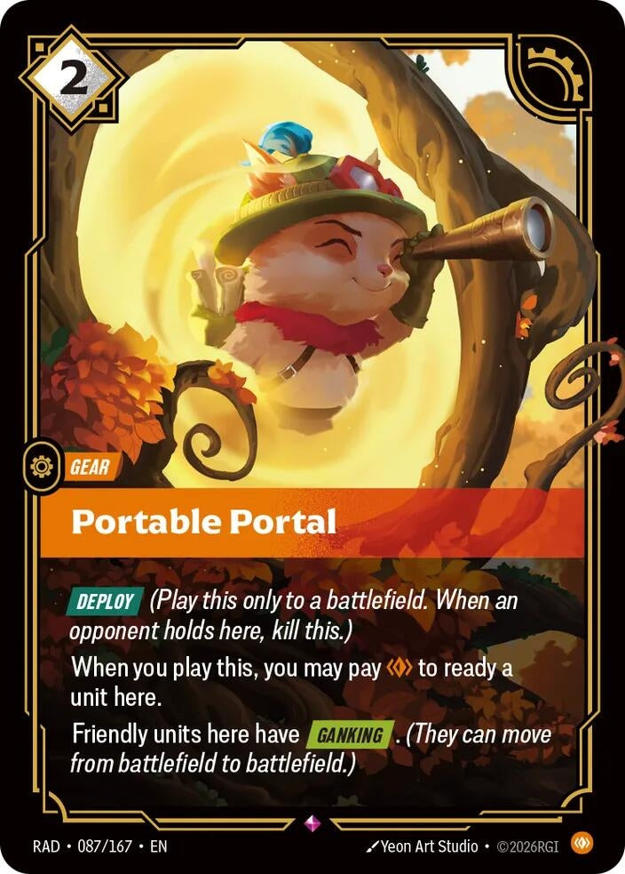 Image for Portable Portal [087/167] (RAD) - Riftbound: League of Legends Trading Card Game
