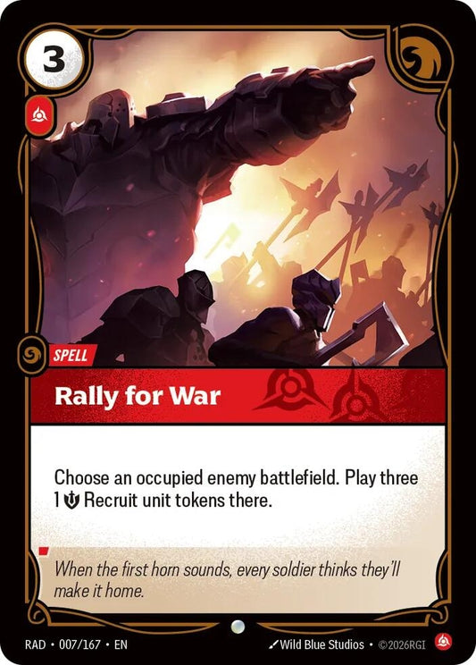 Image for Rally for War [007/167] (RAD) - Riftbound: League of Legends Trading Card Game