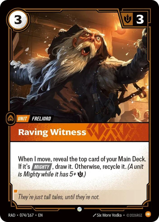Image for Raving Witness [074/167] (RAD) - Riftbound: League of Legends Trading Card Game