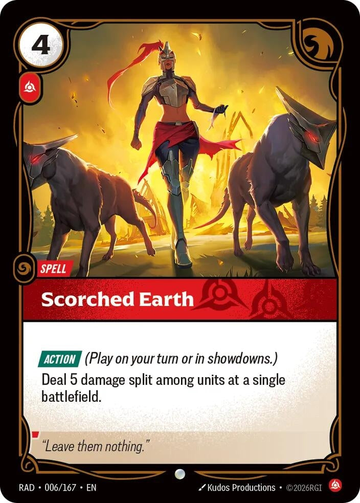 Image for Scorched Earth [006/167] (RAD) - Riftbound: League of Legends Trading Card Game