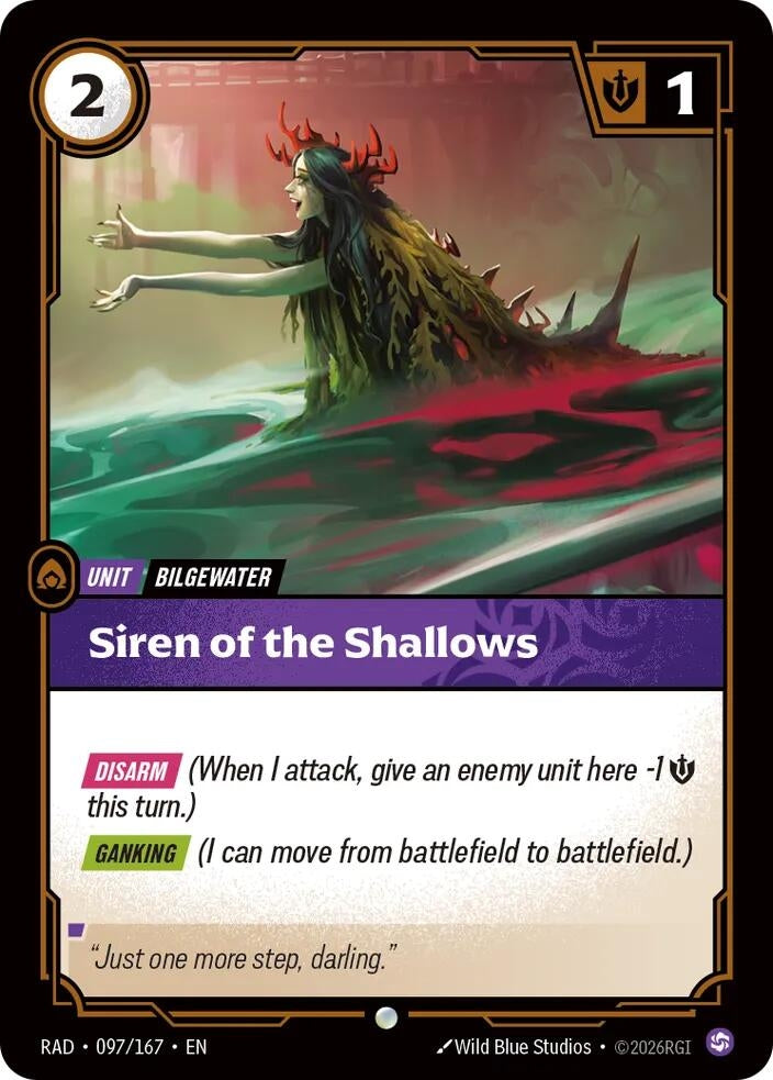 Image for Siren of the Shallows [097/167] (RAD) - Riftbound: League of Legends Trading Card Game