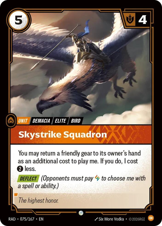 Image for Skystrike Squadron [075/167] (RAD) - Riftbound: League of Legends Trading Card Game