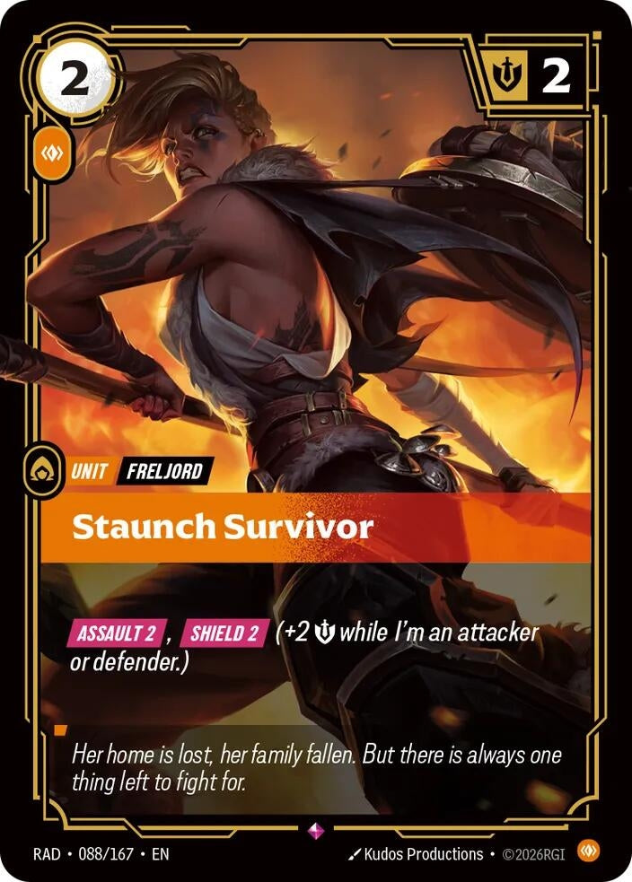 Image for Staunch Survivor [088/167] (RAD) - Riftbound: League of Legends Trading Card Game