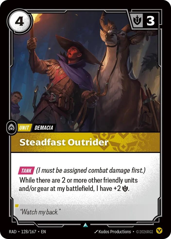Image for Steadfast Outrider [128/167] (RAD) - Riftbound: League of Legends Trading Card Game