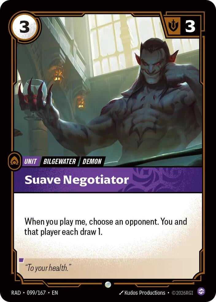 Image for Suave Negotiator [099/167] (RAD) - Riftbound: League of Legends Trading Card Game